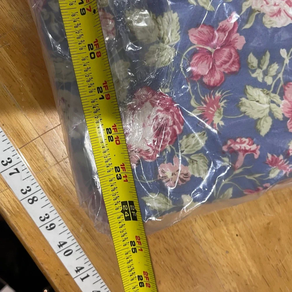 Vtg Waverly Garden Room Floral Pet Orthopedic Foam Bed Pad Blue Pink 24x18